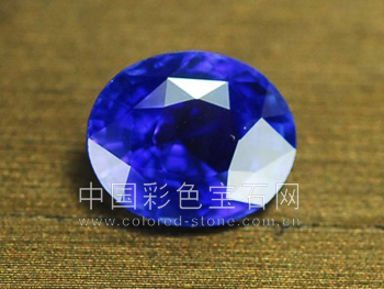 4.58克拉矢车菊(Cornflower)蓝宝石 ,瑞士GRS实验室认证“克什米尔蓝”